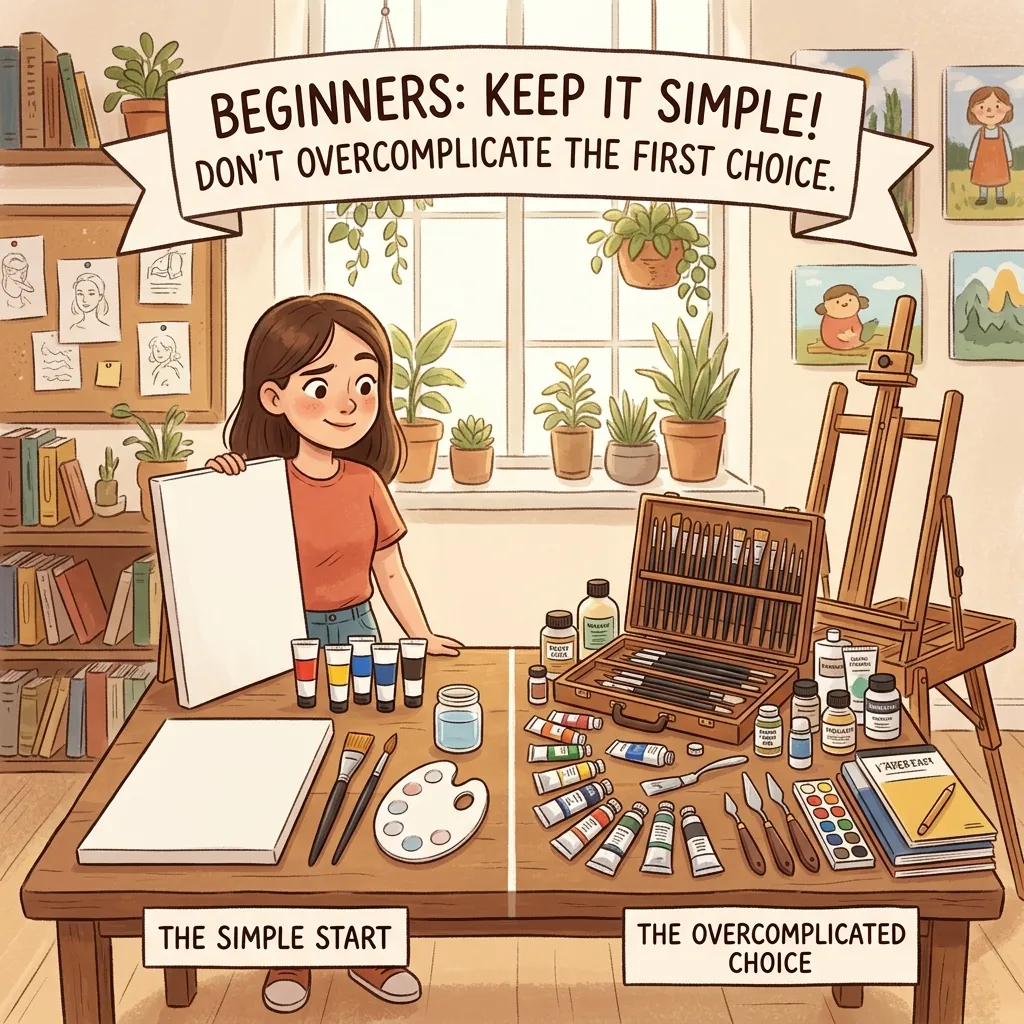 Beginners should not overcomplicate the first choice