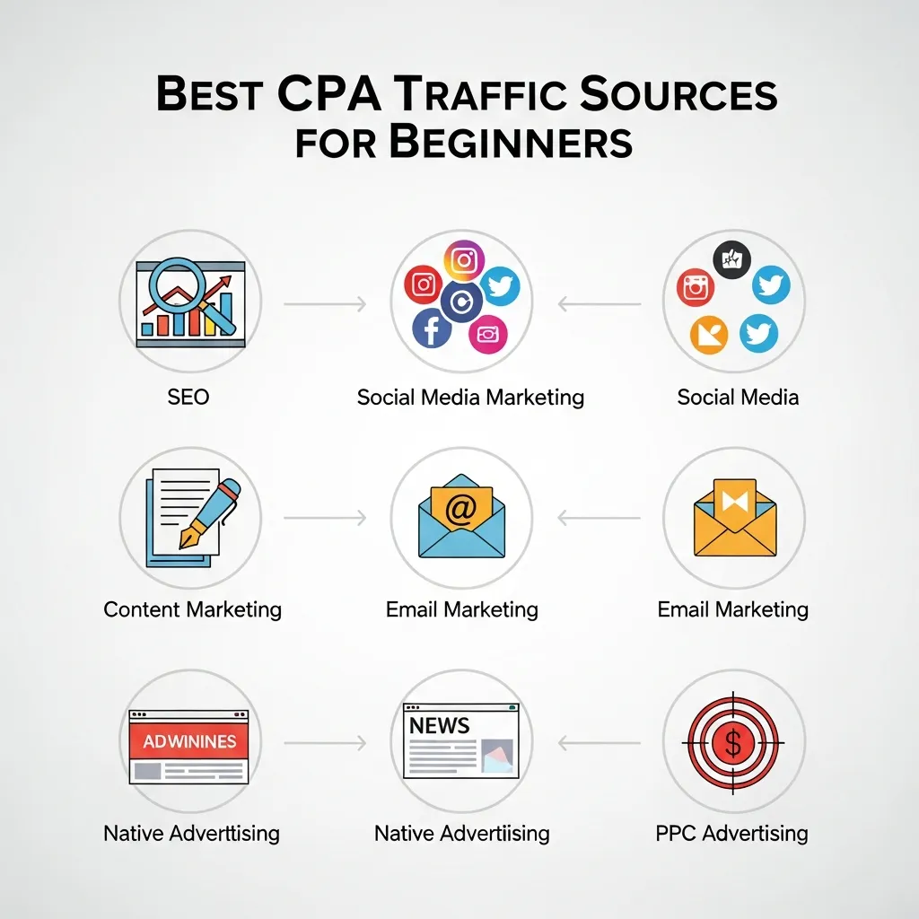 Best CPA Traffic Sources for Beginners